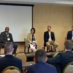 Associate Dean Stansbie moderates panel discussion